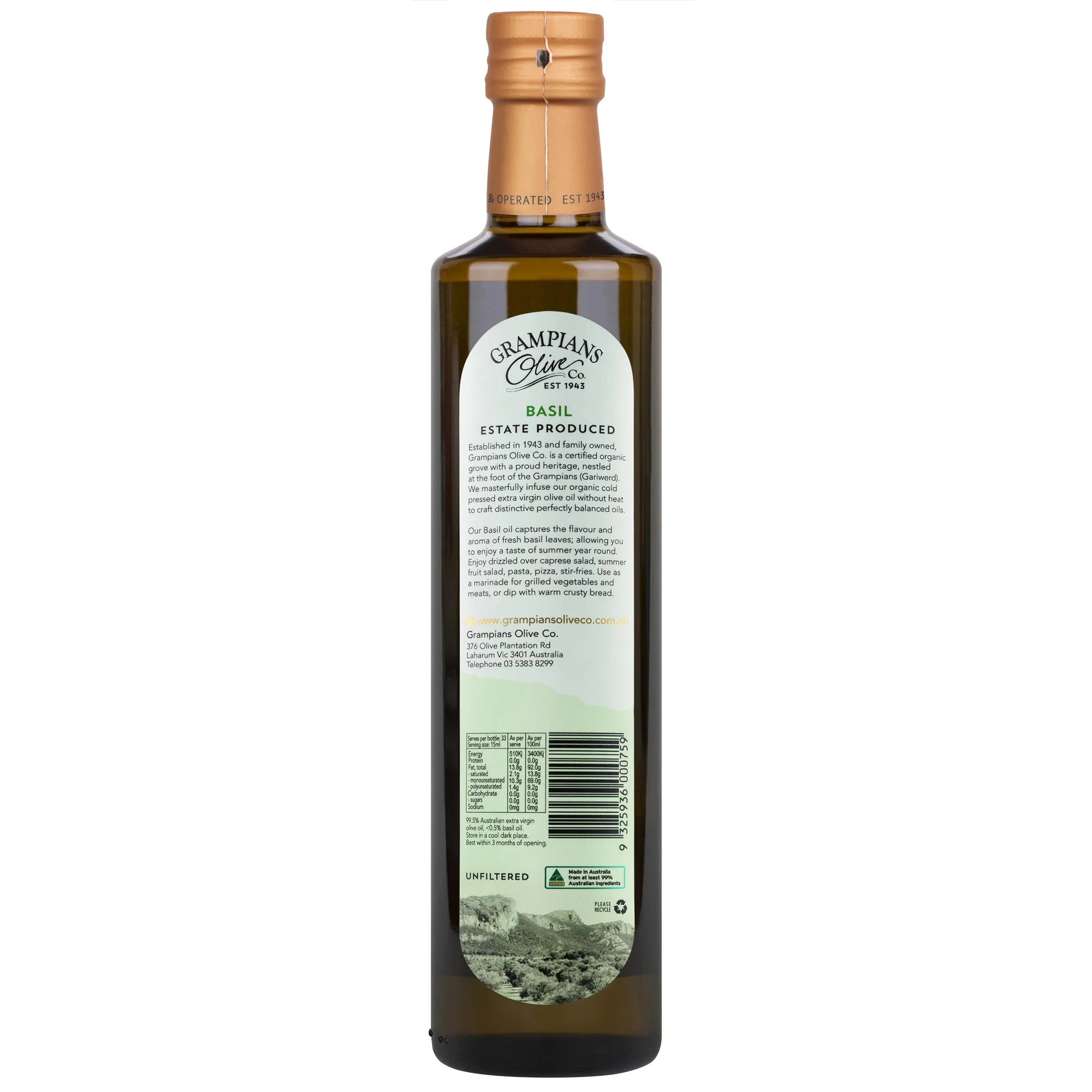 Basil Infused Extra Virgin Olive Oil - Image 4